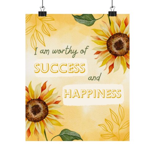 Energizing Poster for Motivation (9x11in)