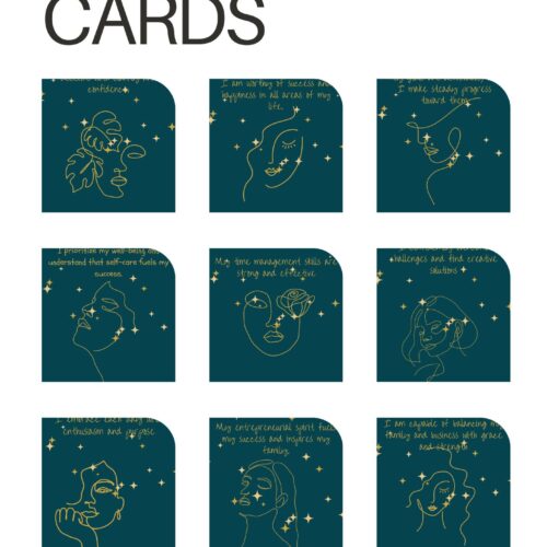 Sophisticated Affirmation Cards for the busy entrepreneur mom (10 pieces printable/digital)